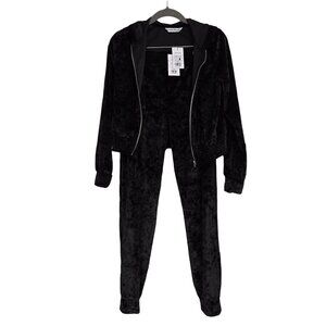 NWT URBAN KIDS Velour Joggers & Full Zip Hoodie L